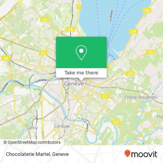 Chocolaterie Martel map