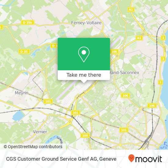 CGS Customer Ground Service Genf AG Karte