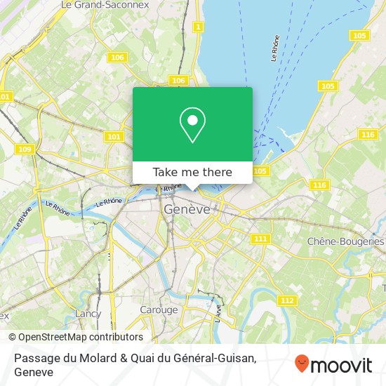Passage du Molard & Quai du Général-Guisan map