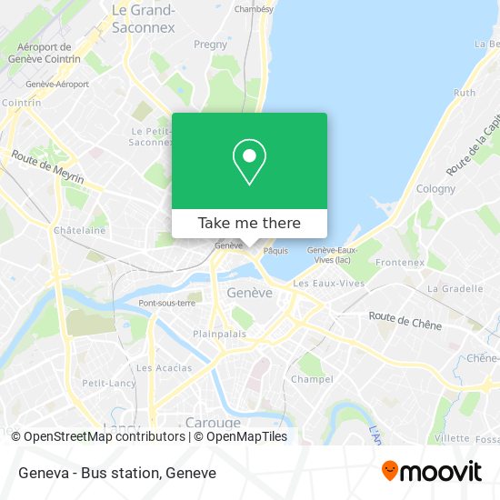 Geneva - Bus station Karte