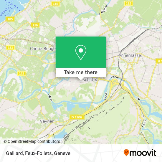 Gaillard, Feux-Follets map