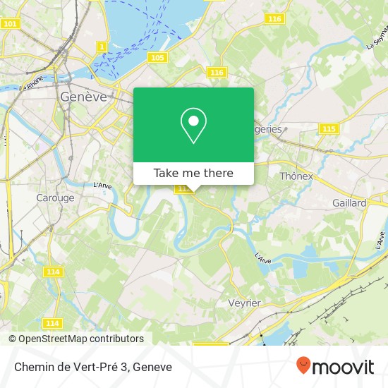 Chemin de Vert-Pré 3 map
