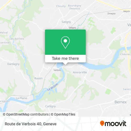 Route de Verbois 40 map