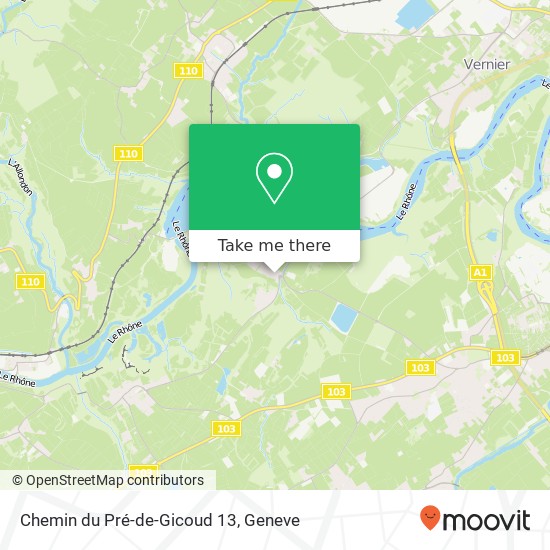 Chemin du Pré-de-Gicoud 13 map
