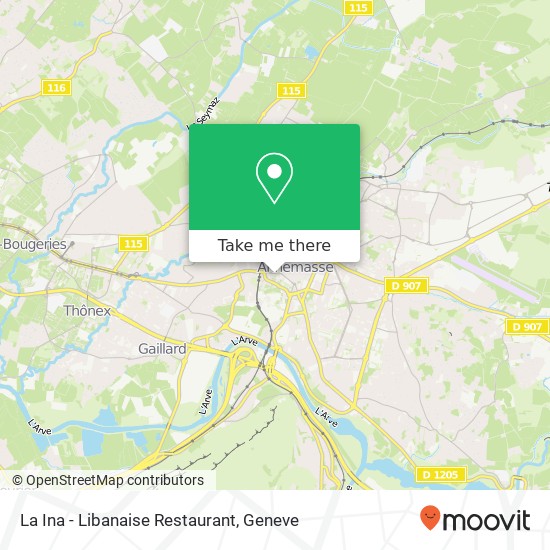 La Ina - Libanaise Restaurant Karte