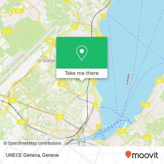 UNECE Geneva map
