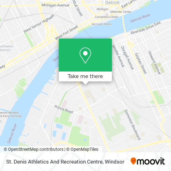 St. Denis Athletics And Recreation Centre map