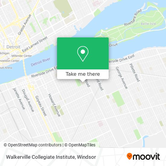 Walkerville Collegiate Institute map