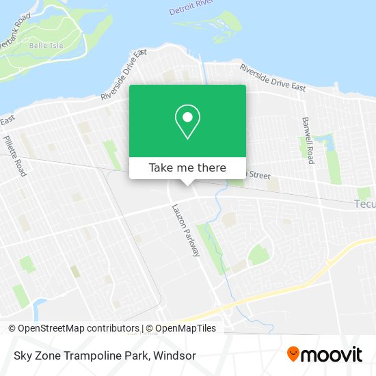 Sky Zone Trampoline Park map