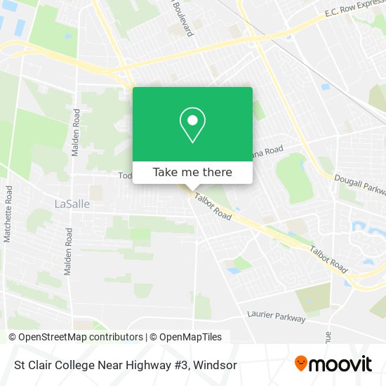 St Clair College Near Highway #3 map