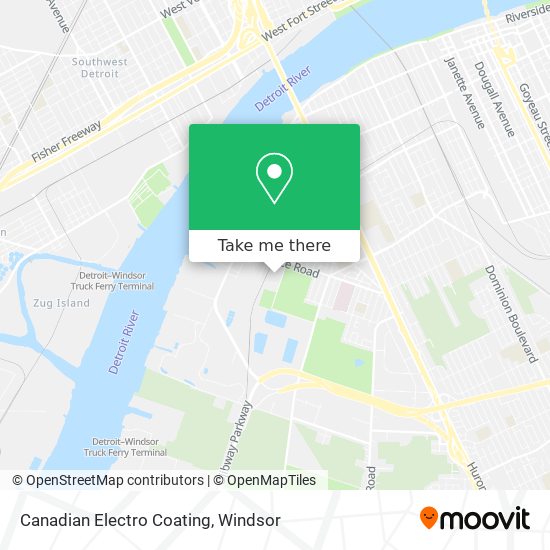 Canadian Electro Coating map