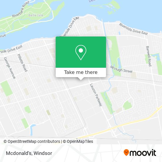 Mcdonald's map