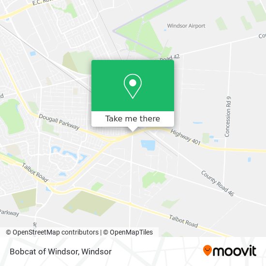 Bobcat of Windsor map