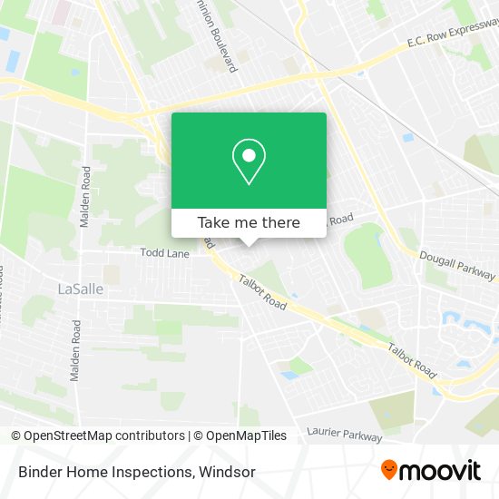Binder Home Inspections map