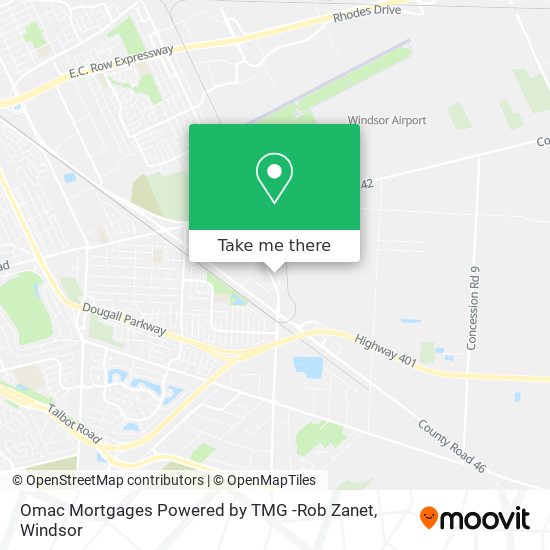 Omac Mortgages Powered by TMG -Rob Zanet map