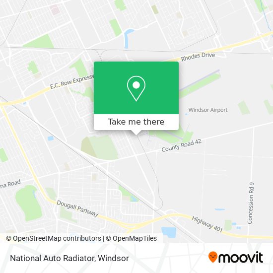 National Auto Radiator map