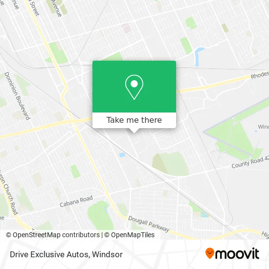 Drive Exclusive Autos map