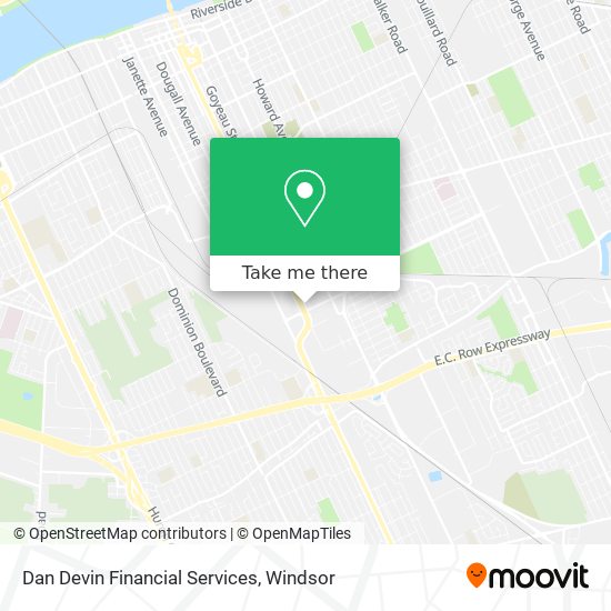 Dan Devin Financial Services map