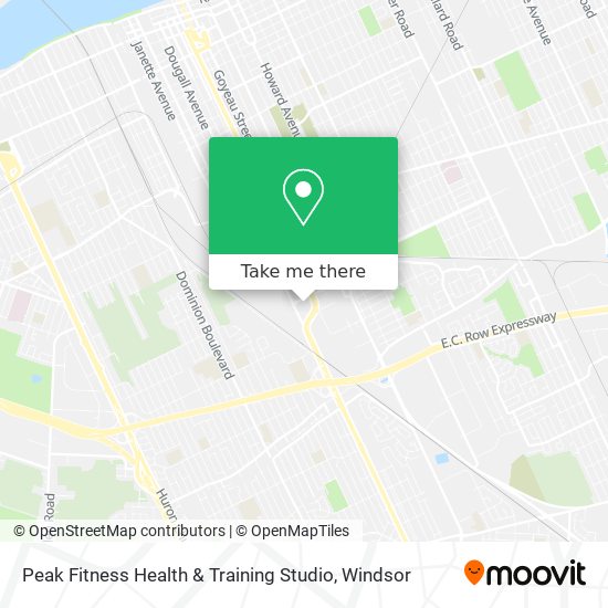 Peak Fitness Health & Training Studio map