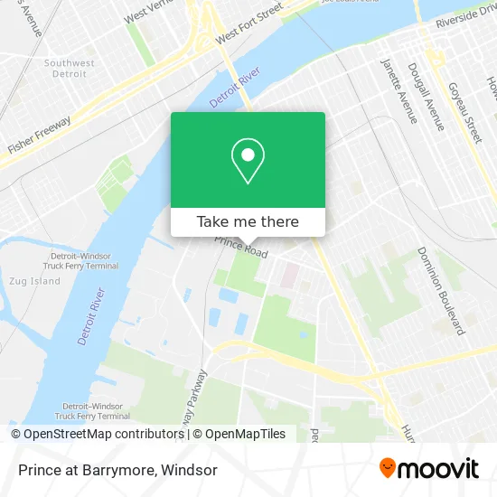 Prince at Barrymore map