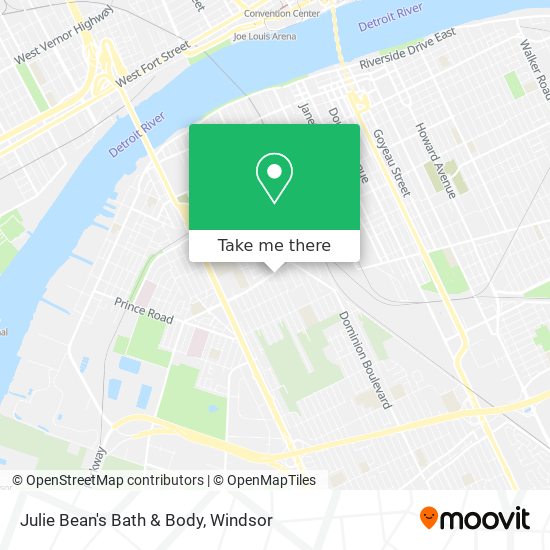 Julie Bean's Bath & Body map