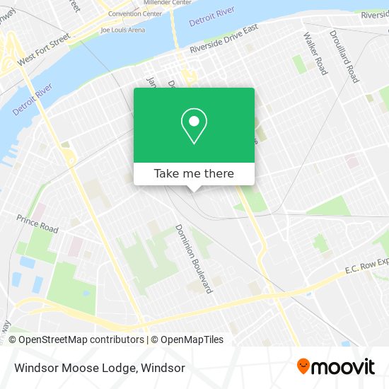 Windsor Moose Lodge map