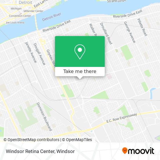 Windsor Retina Center map