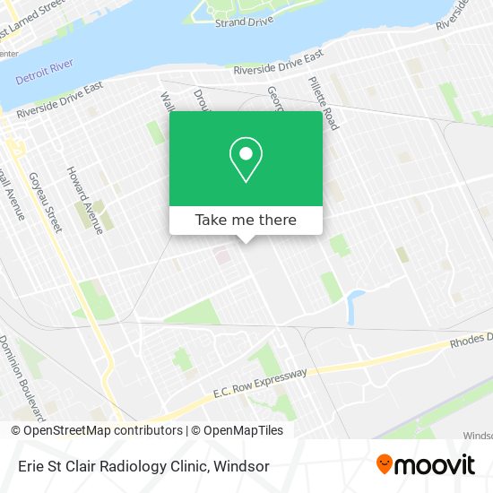 Erie St Clair Radiology Clinic map
