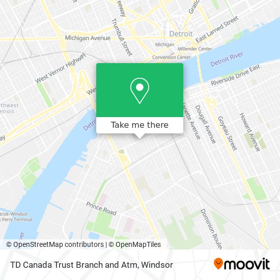 TD Canada Trust Branch and Atm map