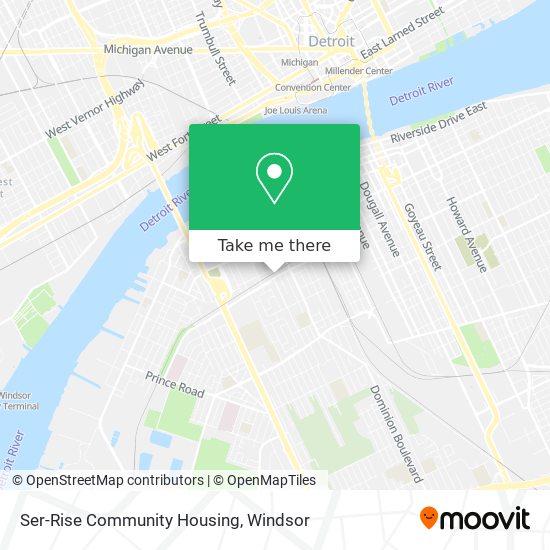Ser-Rise Community Housing map