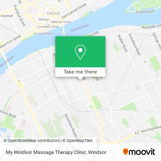 My Windsor Massage Therapy Clinic map