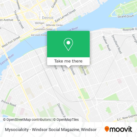 Mysocialcity - Windsor Social Magazine map
