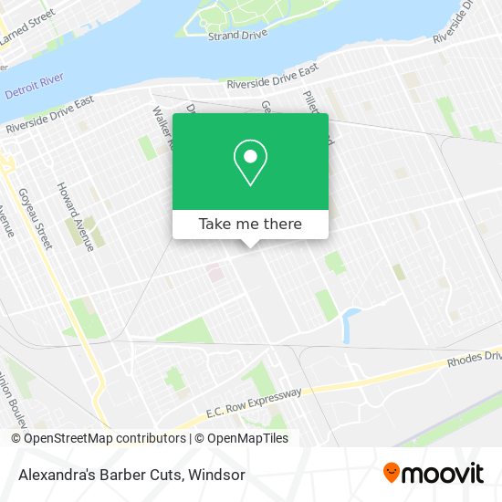 Alexandra's Barber Cuts map