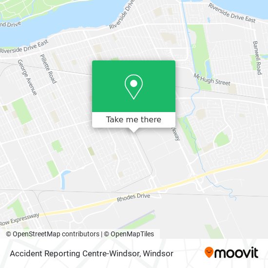 Accident Reporting Centre-Windsor map