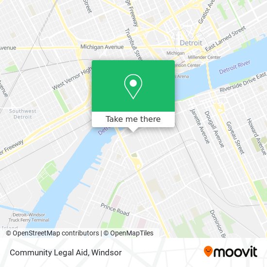 Community Legal Aid map