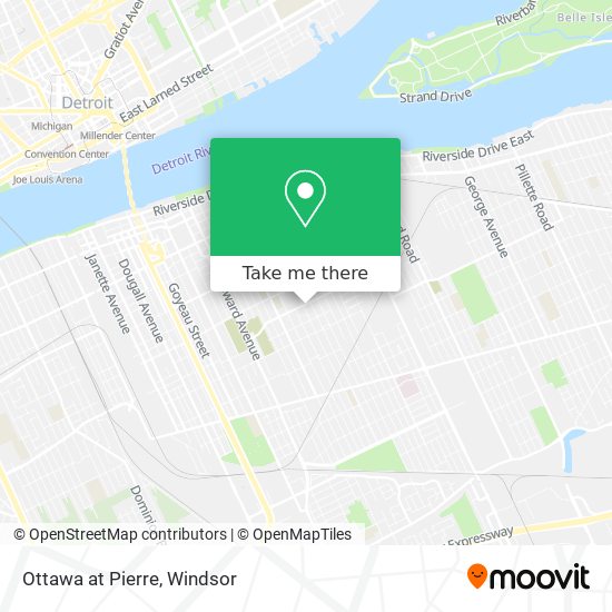 Ottawa at Pierre map