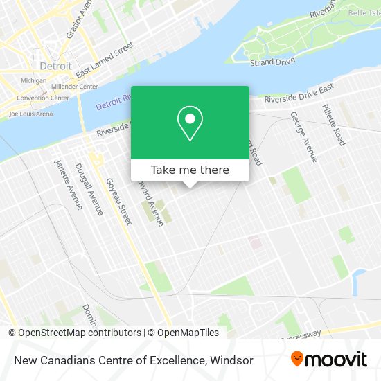 New Canadian's Centre of Excellence map