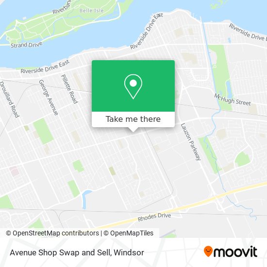 Avenue Shop Swap and Sell map