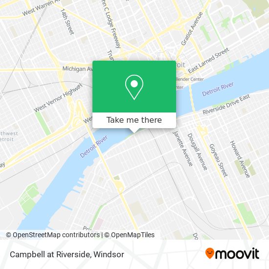 Campbell at Riverside map