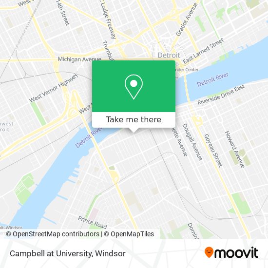 Campbell at University map