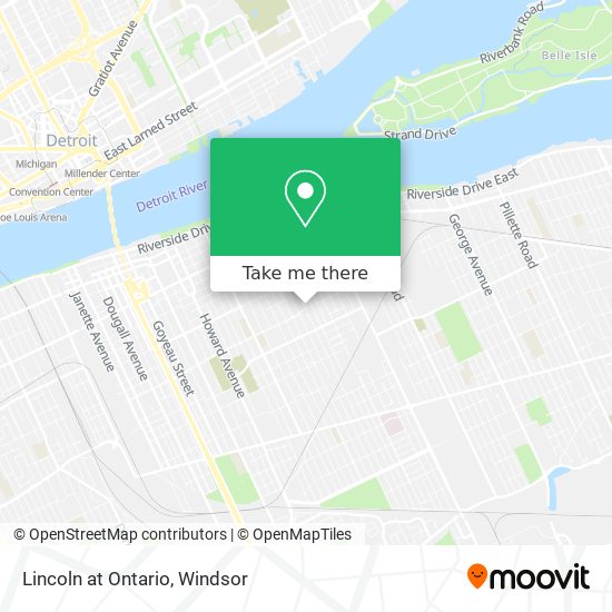 Lincoln at Ontario map