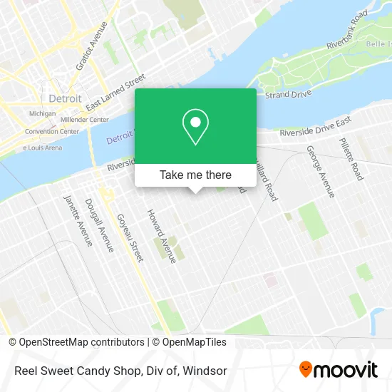 Reel Sweet Candy Shop, Div of map