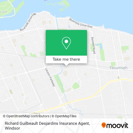 Richard Guilbeault Desjardins Insurance Agent map