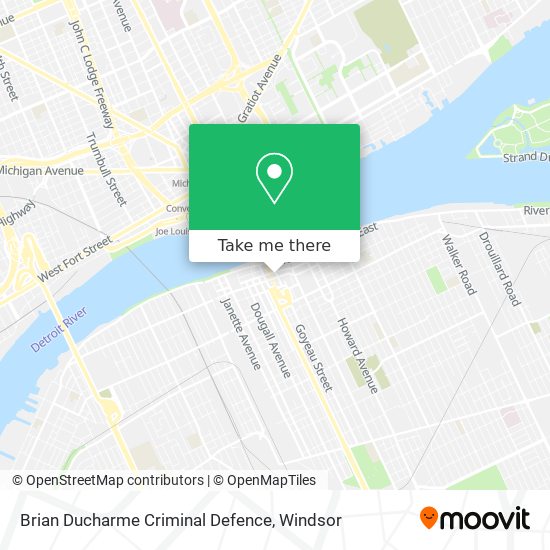 Brian Ducharme Criminal Defence map