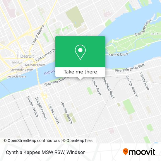 Cynthia Kappes MSW RSW map