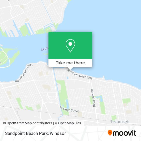 Sandpoint Beach Park map