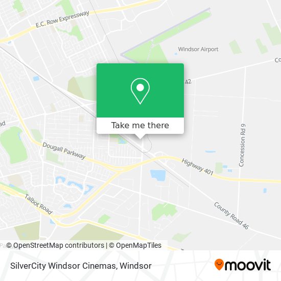 SilverCity Windsor Cinemas map