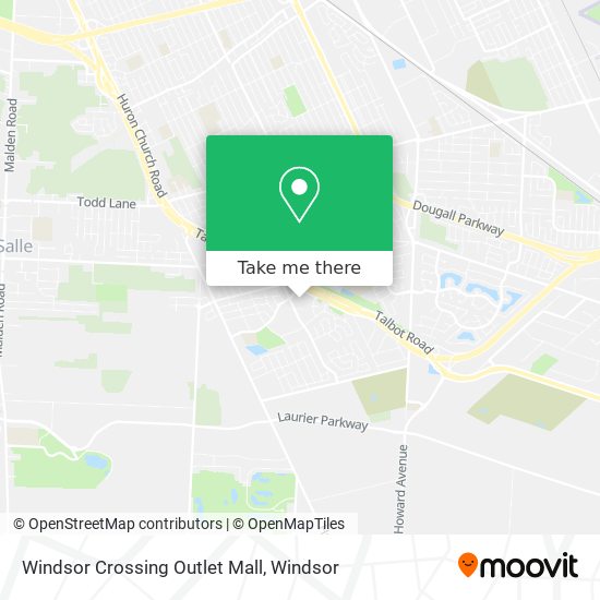 Windsor Crossing Outlet Mall map