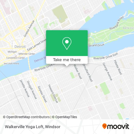 Walkerville Yoga Loft map