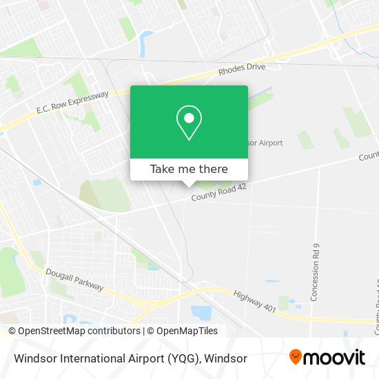 Windsor International Airport (YQG) plan